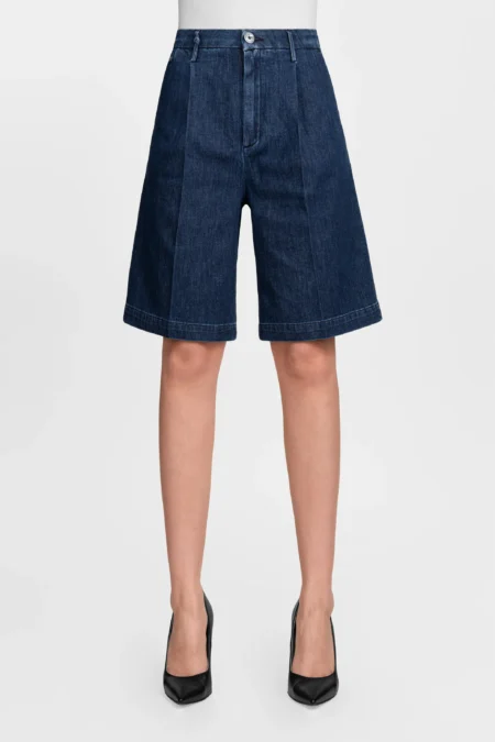 BERMUDA GABRY IN DENIM BLU MEDIO