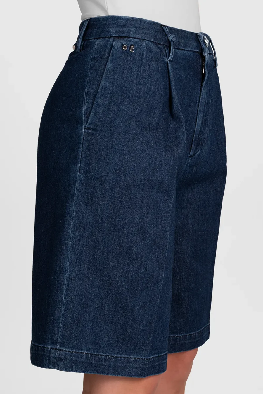 MEDIUM BLUE DENIM GABRY BERMUDA SHORTS - Image 4