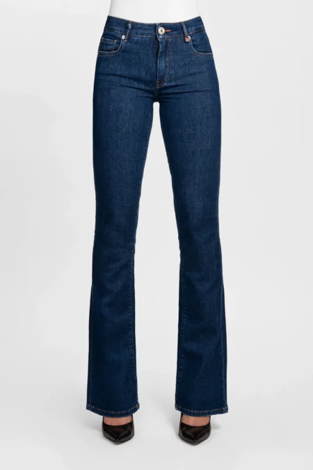 JEANS GRETA  BOOTCUT IN DENIM BLU SCURO