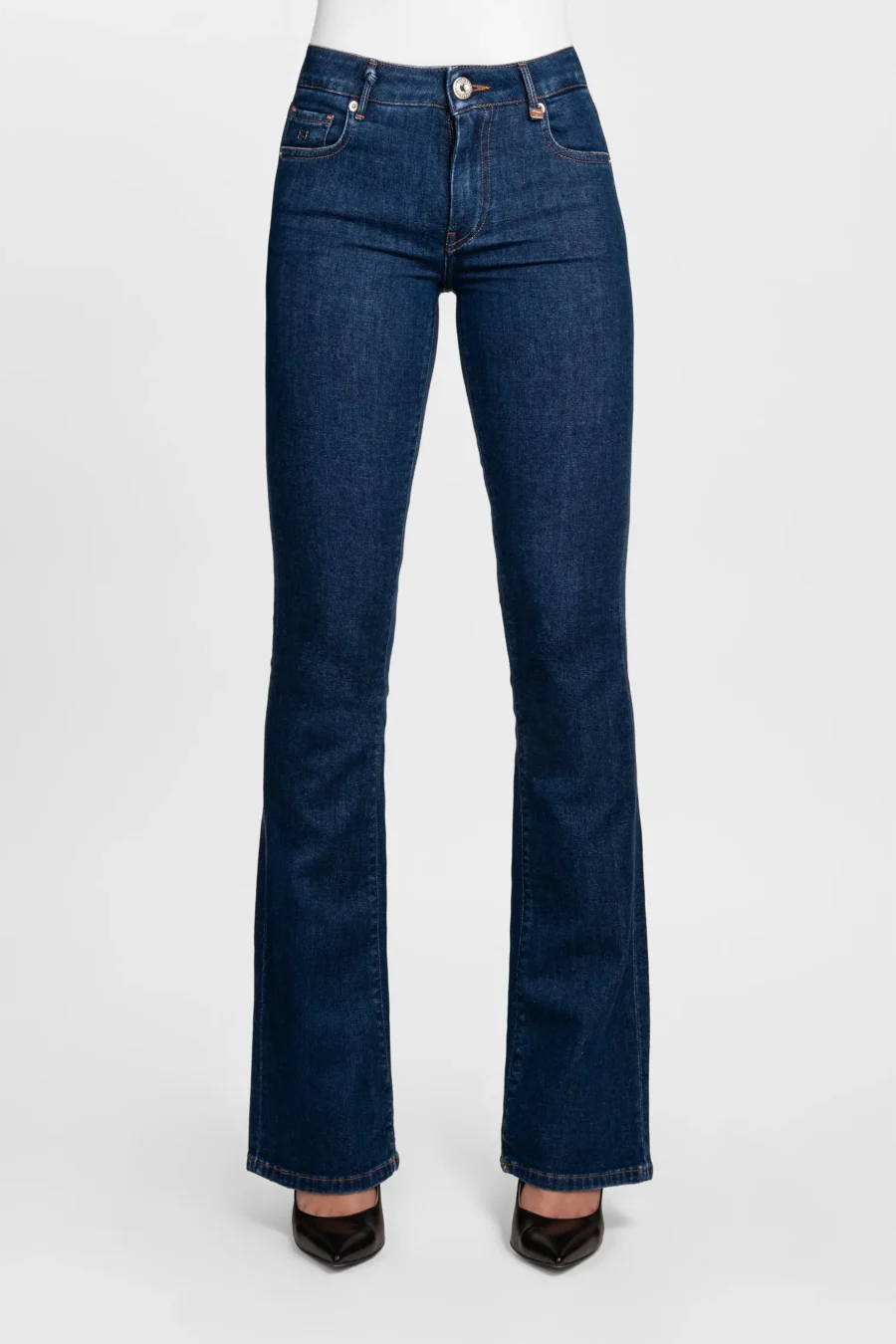 GRETA BOOTCUT JEANS IN DARK BLUE DENIM