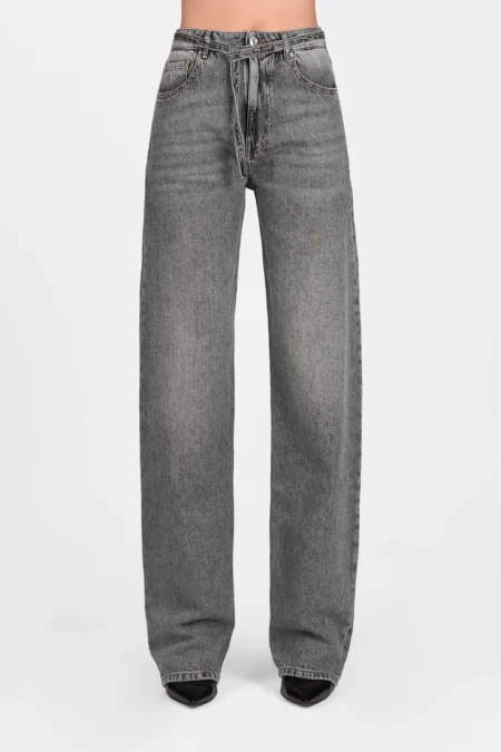 JEANS HOLLYWOOD BARREL IN DENIM NERO