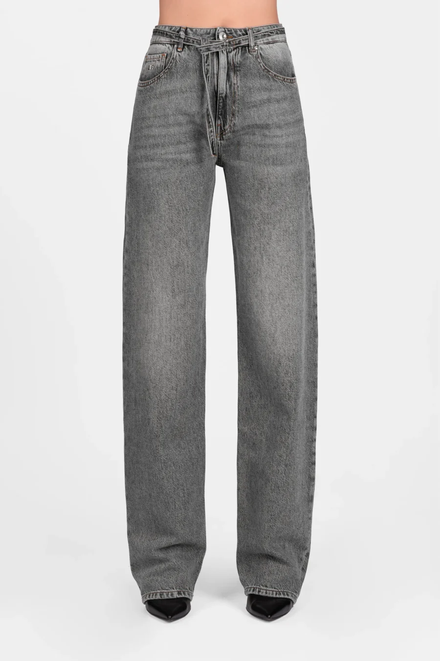 JEANS HOLLYWOOD BARREL IN DENIM NERO