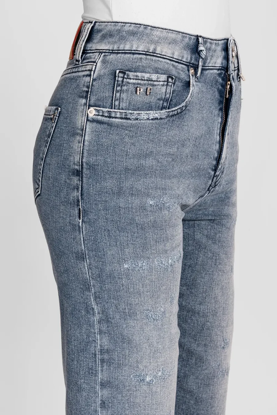 JEANS MONICA MUM IN DENIM BLU CHIARO - immagine 4