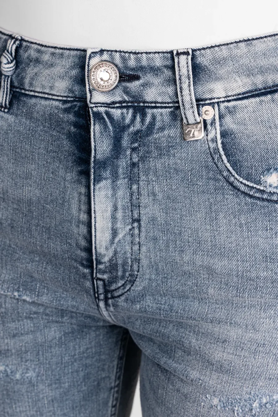 JEANS MONICA MUM IN DENIM BLU CHIARO - immagine 5