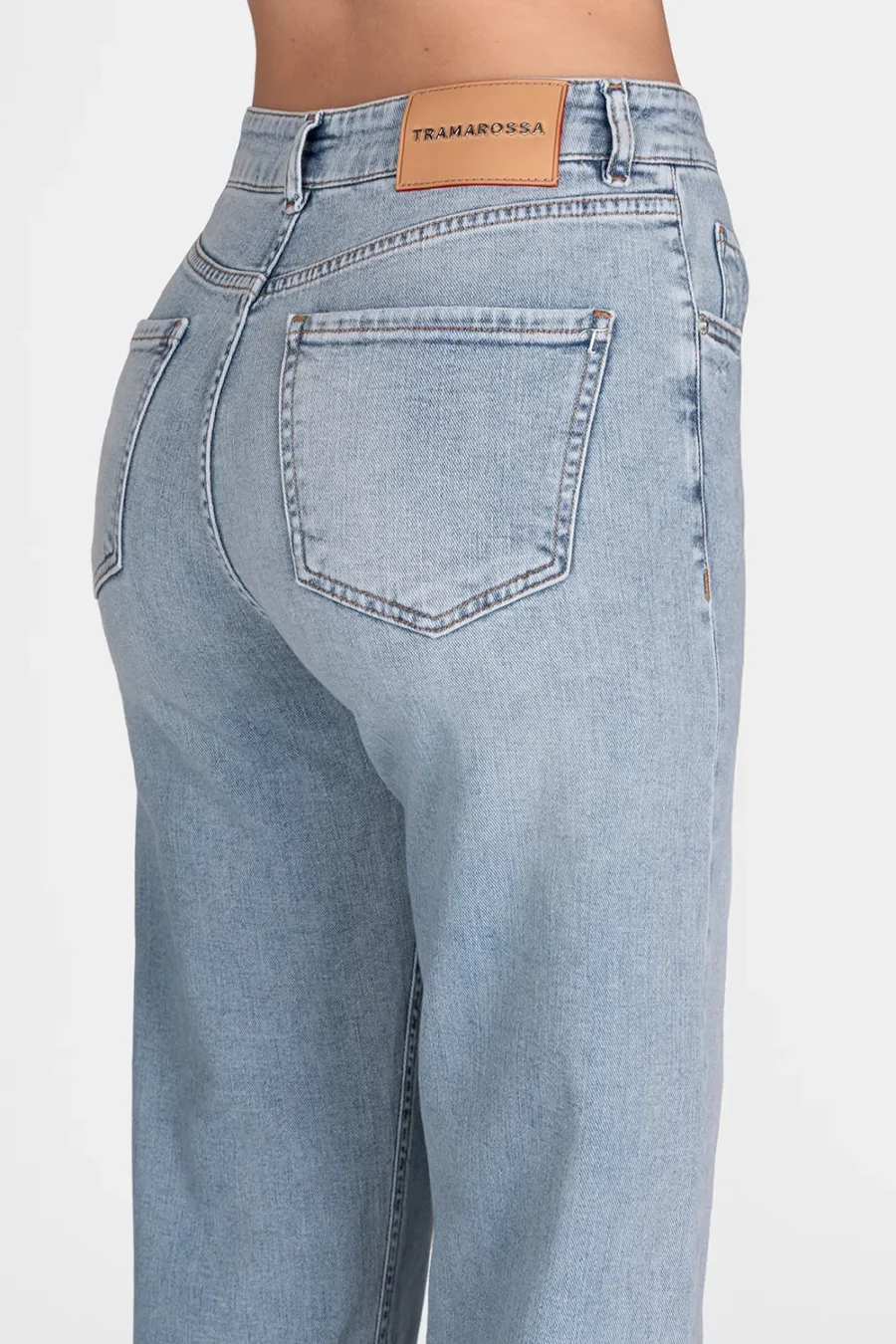 JEANS MONICA MUM IN DENIM BLU CHIARO - immagine 3