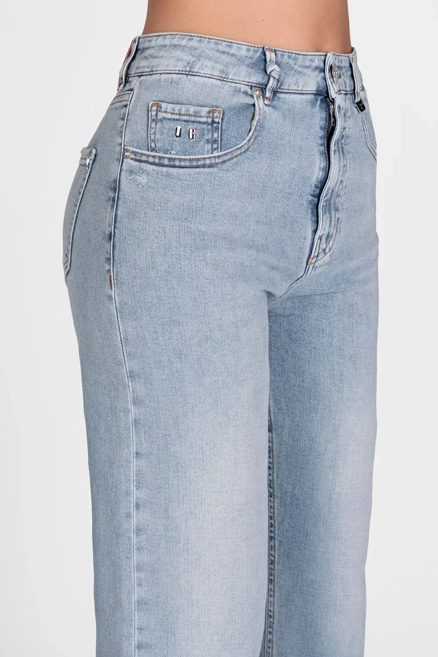 JEANS MONICA MUM IN DENIM BLU CHIARO - immagine 4