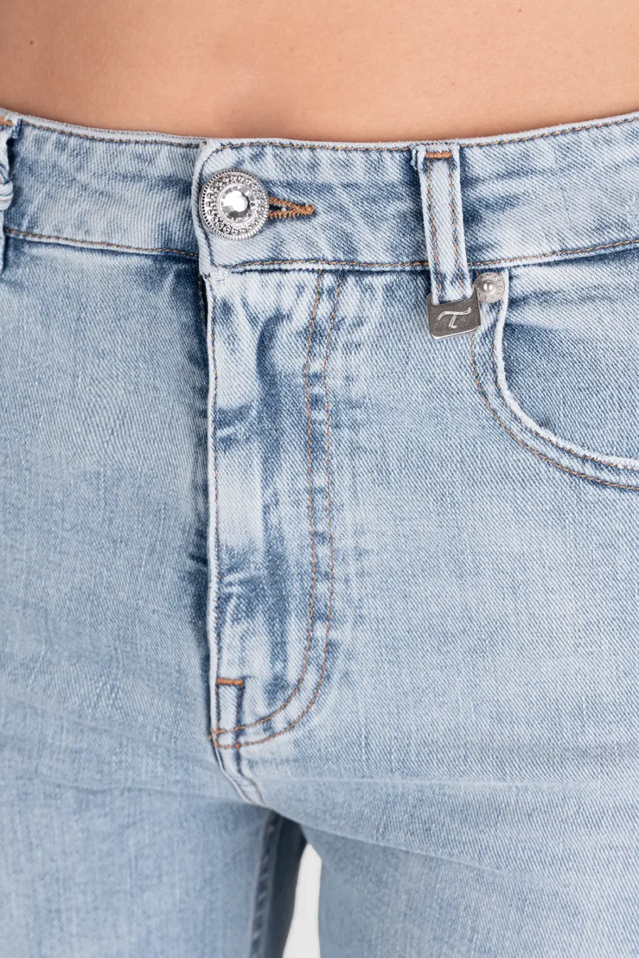 JEANS MONICA MUM IN DENIM BLU CHIARO - immagine 5