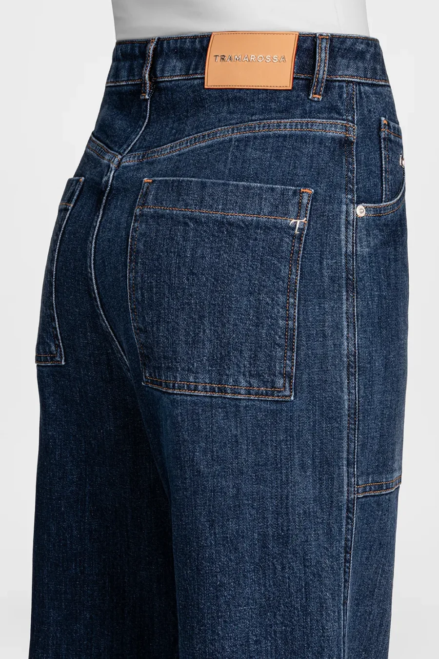 JEANS MYA WIDE IN DENIM BLU MEDIO - immagine 3